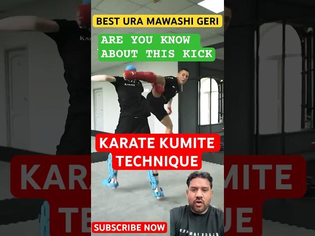 BEST KARATE KUMITE TECHNIQUES | BEST URA MAWASHI GERI | #shorts  #karate