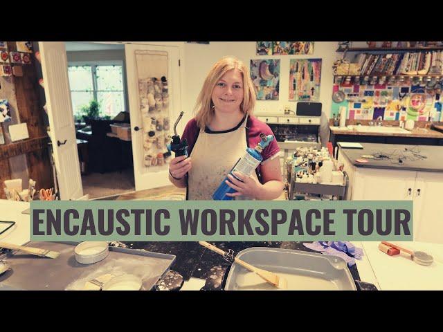 Encaustic Painting Set up