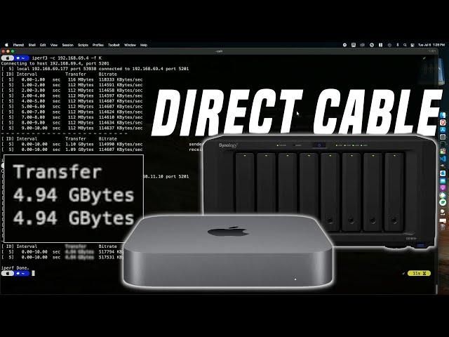 Direct Connect 10G Synology NAS to Mac