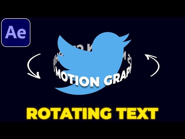 Rotating Text Cylinder Tutorial in After Effects | Typography Animation