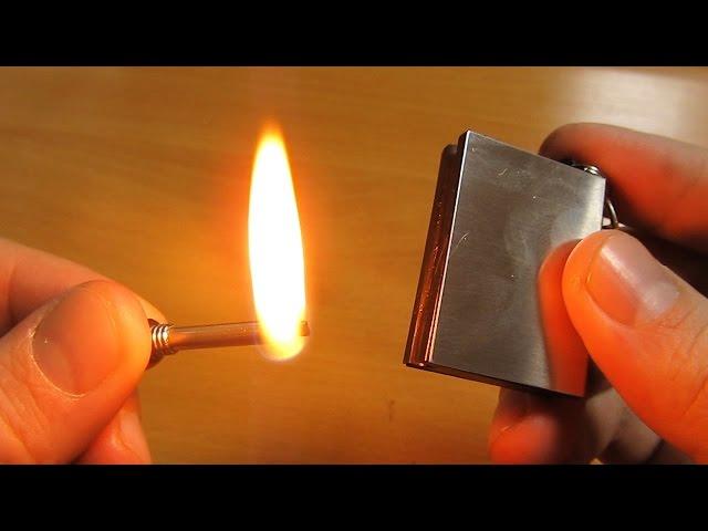 Emergency Fire Starter Flint Match Lighter Metal