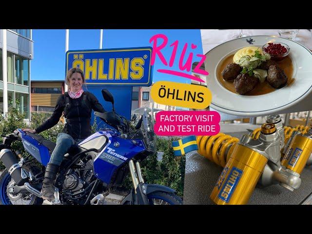 R1Liz - Visit to Öhlins - Factory visit and test rides 