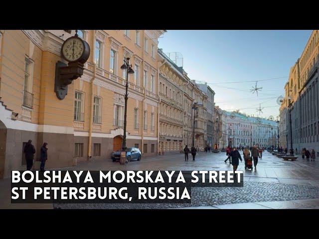 Walking BOLSHAYA STREET in St Petersburg, Russia [4K Ambient]