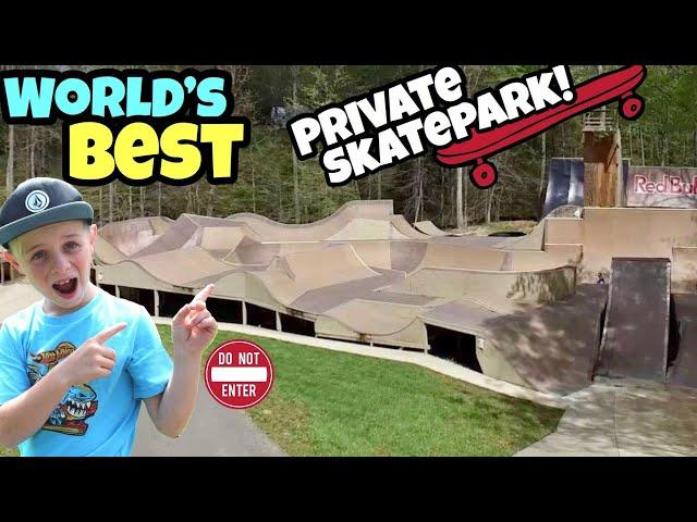 Riding The World's BEST Backyard Skatepark!