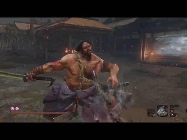 Sekiro™  Второй босс Дзюдзо пьяница и его помощник Масанага