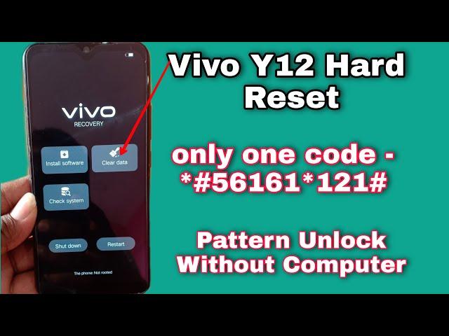 Vivo Y12 Hard reset , Vivo Y12 pattern ,pin unlock 100% Ok | August 2021 Frp Unlock