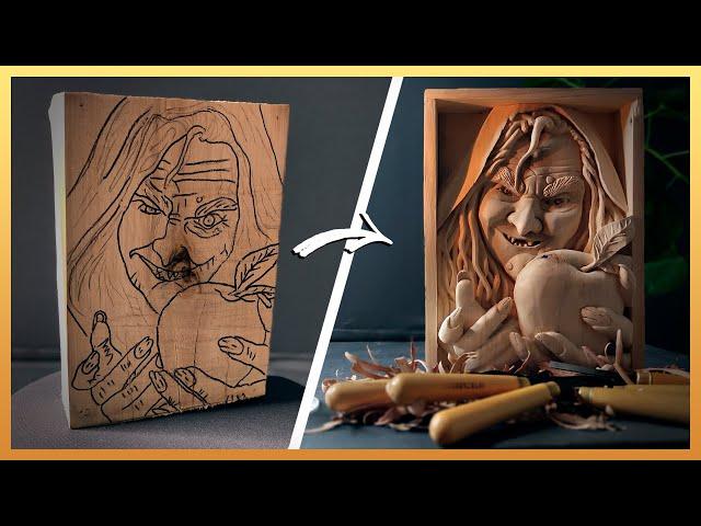 How to Carve a Three-dimensional Picture Out Of Wood. DIY