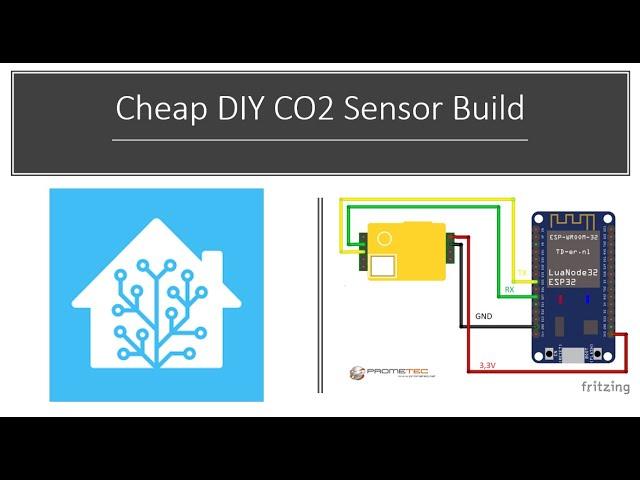 DIY MH-Z19 CO2 Sensor build and integration in Home Assistant using ESP Home