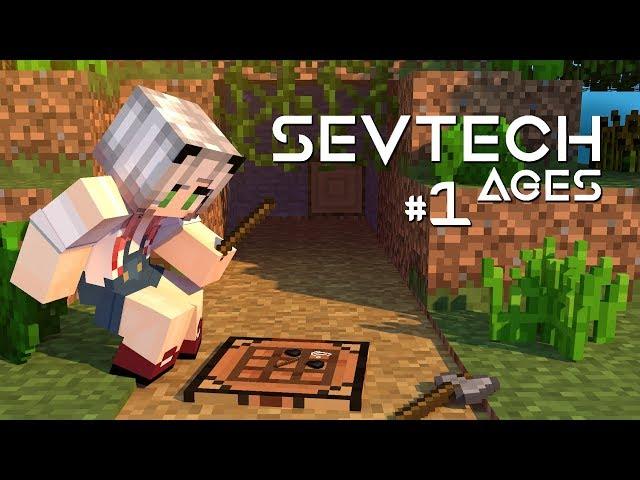 ПЕРВЫЕ ИНСТРУМЕНТЫ И НОЧЬ SevTech: Ages ПРОХОЖДЕНИЕ СБОРКИ #1