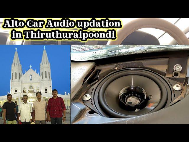 Alto car audio update in thiruthuraipoondi | JBL club6500c Nippon Android geesonic subwoofer