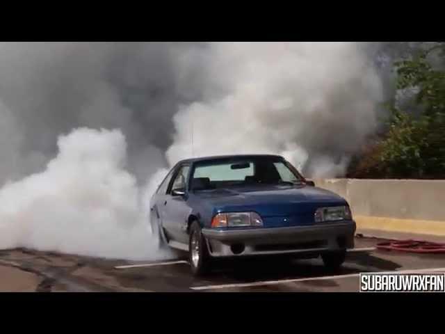 Huge Burnout by Foxbody 5.0 Mustang!