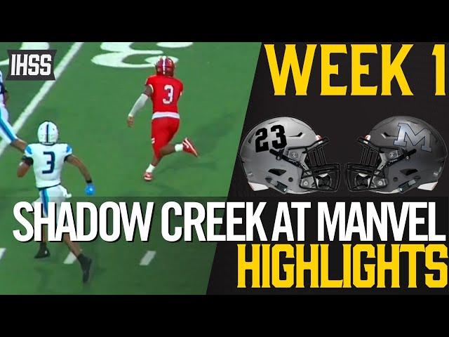 Shadow Creek at Manvel  - 2023 Week 1 Football Highights