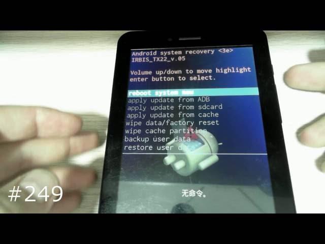 Hard Reset Irbis TX22