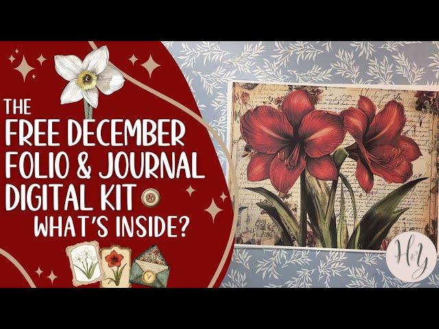 December Free Folio and Journal Kit | Part I - Let's See What's Inside...40 Pages of Fun Inside