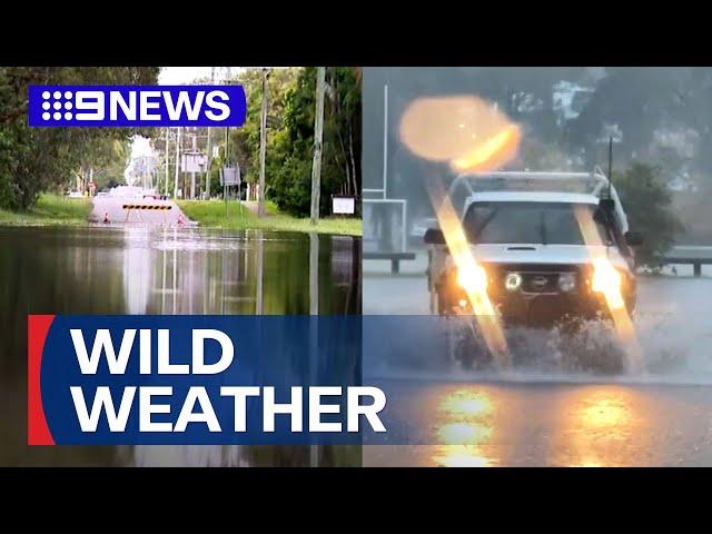 Record amount of rain lashes parts of Queensland | 9 News Australia