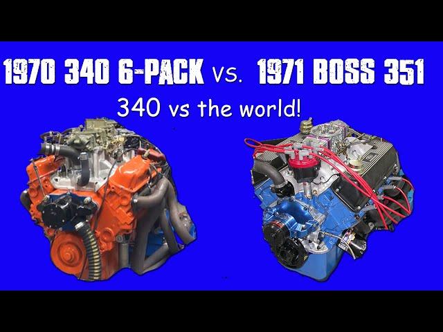 1970 DODGE 340 SIX PACK vs THE WORLD (CLASSIC MUSCLECAR MOTORS) WHO MADE MORE?