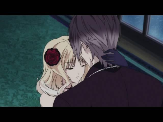 Diabolik Lovers: Reiji and Yui/Cordelia kiss