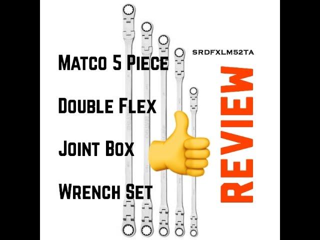 Review 5 Piece Double Flex-Joint Box Wrench Set Matco Tools | SRDFXLM52TA | Bundys Garage