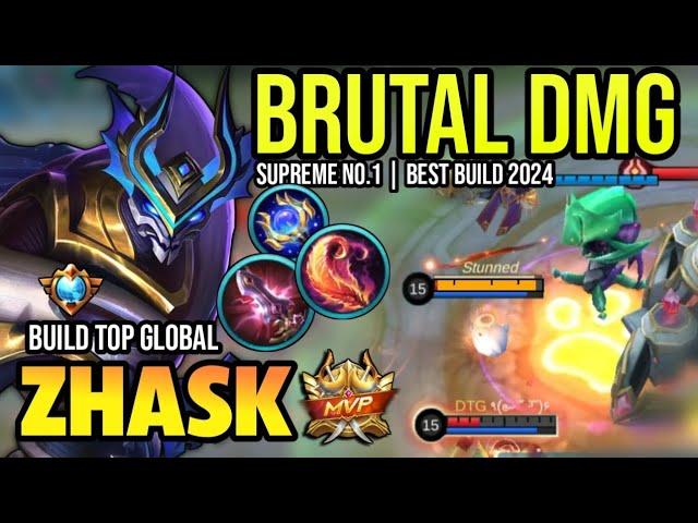 ZHASK BEST BUILD 2024 | BUILD TOP GLOBAL ZHASK GAMEPLAY | MOBILE LEGENDS