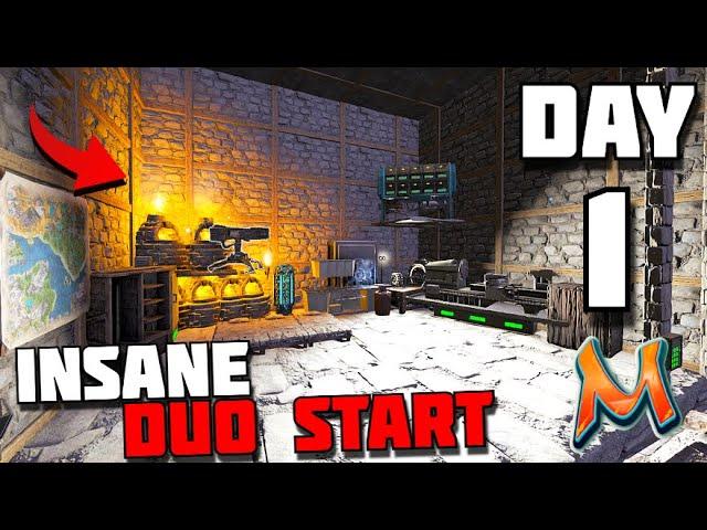 HOW THE BEST DUO PLAYS DAY 1 ON MESA TRIOS! ARK SURVIVAL EVOLVED