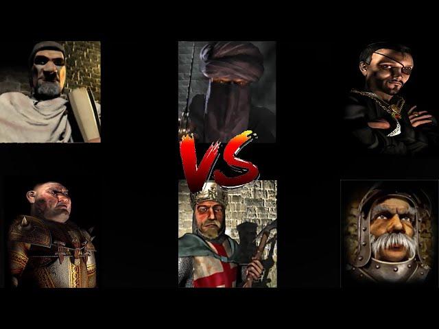 FREDERICK CALIPH SNAKE VS PIG LIONHEART MARSHALL | Stronghold Crusader Ai Battle