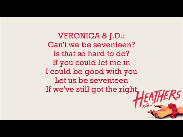 Seventeen   Heathers  The Musical +LYRICS