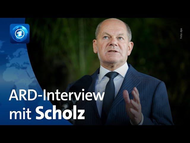 Bundeskanzler Scholz im ARD-Interview