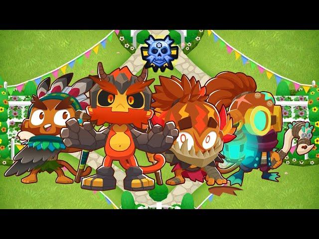 [Bloons TD 6] Quad CHIMPS Black Border with Obyn (v43.3 & 44.1)