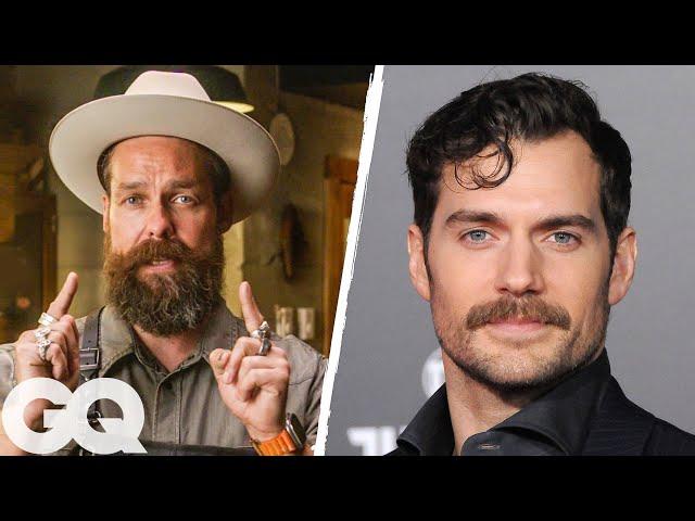 Barber Shows How Celebrities Shave & Style Their Mustaches | GQ