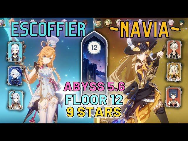NEW Spiral Abyss Version 5.6 (Floor 12) with Ayaka/Escoffier - Navia | 【Genshin Impact】