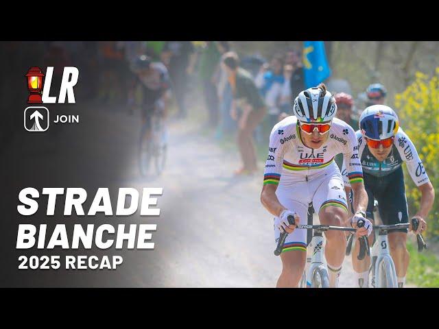 Pogacar Crashes Hard | Strade Bianche 2025 | Lanterne Rouge x JOIN Cycling