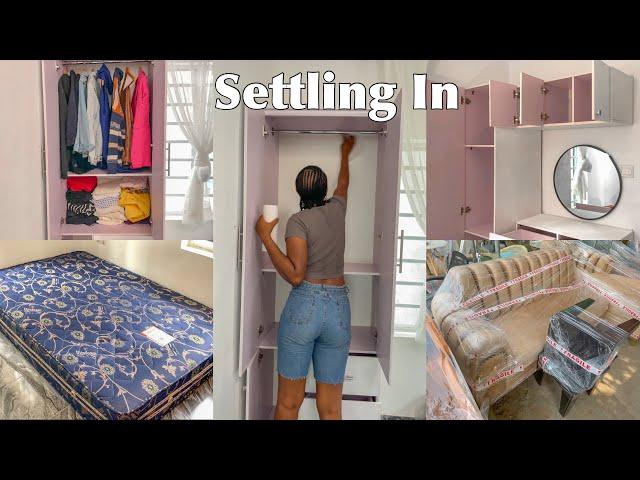 Living Alone | shopping new furnitures | small bedroom set up | days in my life