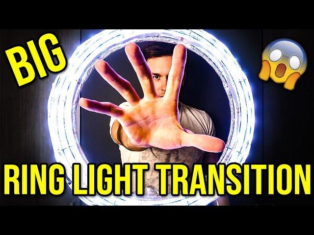 Perfect Big Ring Light Transition (Tik Tok Tutorial)