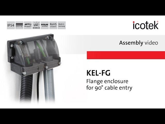 90° cable entry flange enclosure KEL-FG | Assembly | icotek