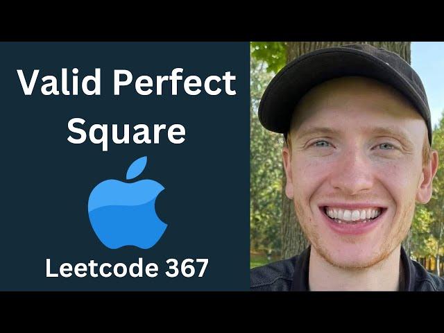 Valid Perfect Square - Leetcode 367 - Binary Search (Python)