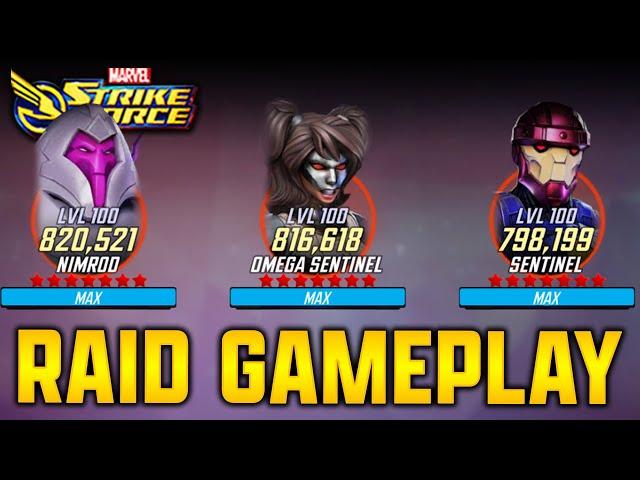 SENTINEL - ORCHIS TEAM GAMEPLAY - MARVEL Strike Force - MSF