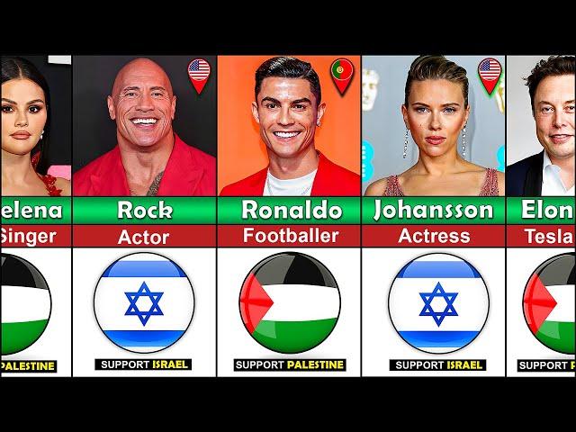 Famous People Who SUPPORT Palestine or Israel