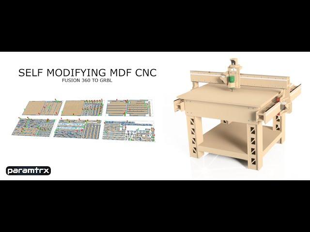 MDF DIY CNC  using Fusion 360 - Arduino and GRBL