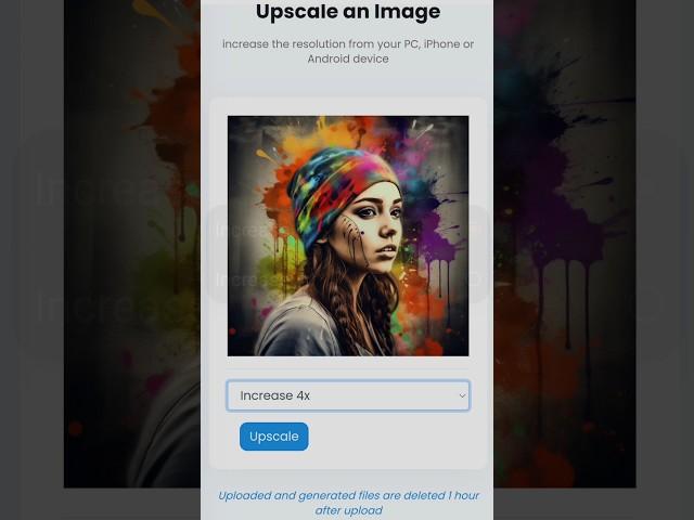 Upscale AI Images for FREE