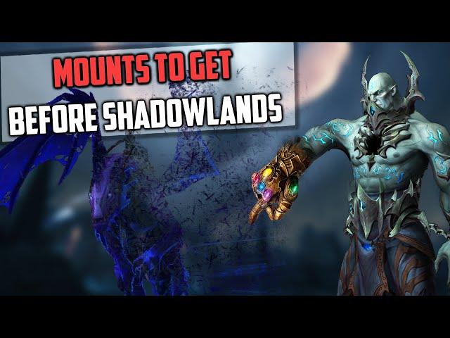 BFA Mounts to Get Before They Are Gone or Harder in Shadowlands!