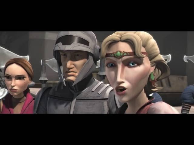 Star Wars The Clone Wars Duchess Satine And Padme Raid Mandalorian Warehouse