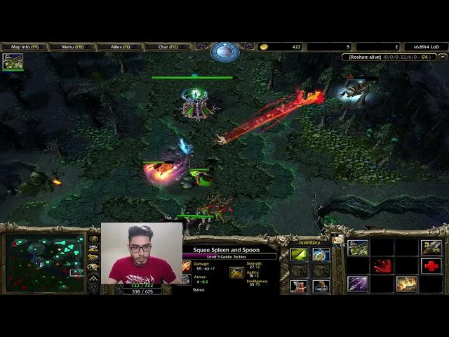 dota 1 atinad tiny lod hard carry hard game godlike دوتا1 گیم پلی اتیناد