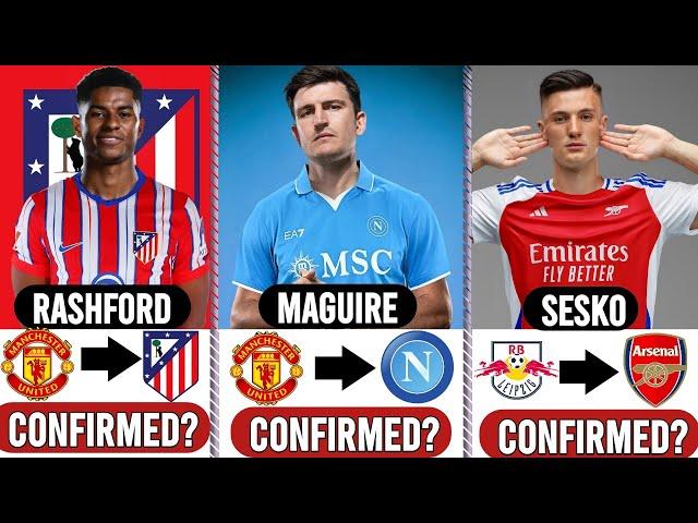 CONFIRMED JANUARY TRANSFERS 2025 | RASHFORD TO ATM, MAGUIRE TO NAPOLI, OLMO TO LEAVE BARCA...