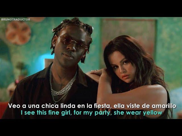 Rema, Selena Gomez - Calm Down (Remix) // Lyrics + Español // Video Official