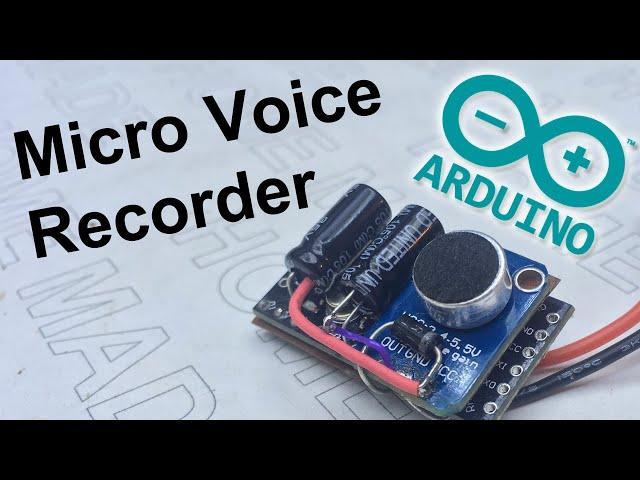 Make Your Own Spy Bug! Arduino Voice Recorder With Voice Activated Function (VAS)