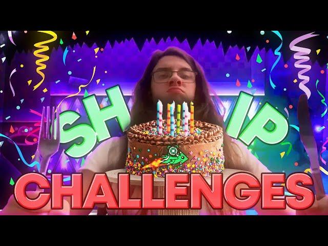 Birthday Ship Challenges - SILVER EDITION! | Geometry Dash