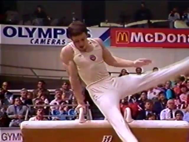 1987 World Gymnastics Champs M&W Bilozerchev Dobre Korolev Silivas