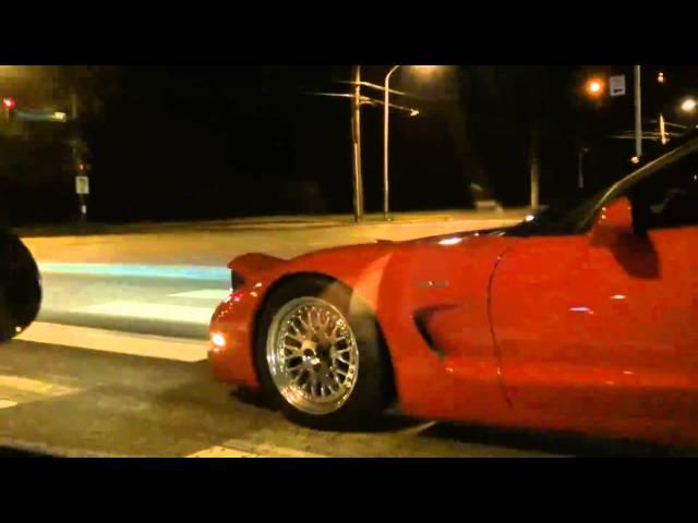 750whp Z06 vs. 500whp Talon TSi dig race