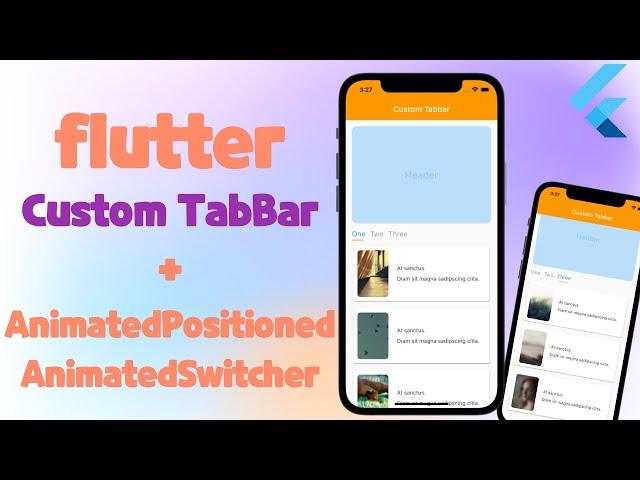 flutter Custom TabBar  + AnimatedSwitcher