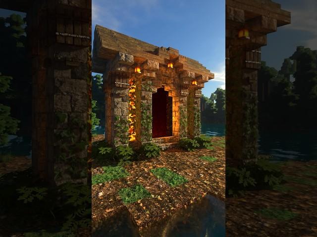 Minecraft Medieval Nether Portal #shorts